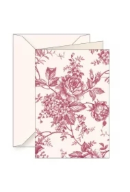 Karnet B6 + koperta 5605 Różowe kwiaty