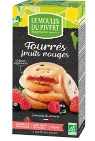 Ciastka z nadzieniem z czerwonych owoców