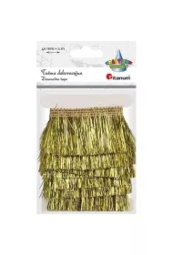 Taśma z frędzlami plastikowymi złota