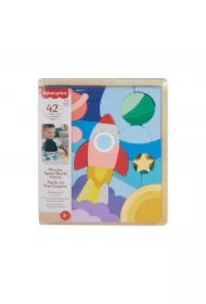 Fisher-Price. Drewniane puzzle kosmos