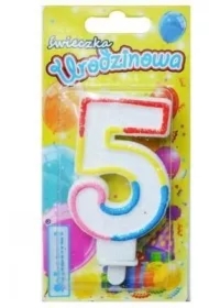 Świeczka urodzinowa 5