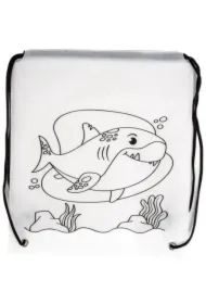 Worek szkolny do malowania Tinting rekin