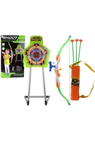 Zestaw łuk strzelecki tarcza kołczan strzały