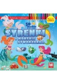 Koloruję i naklejam. Syrenki i morskie stworzenia