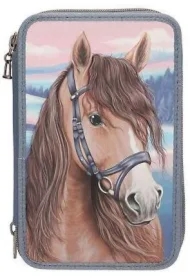 Piórnik potrójny z wyposażeniem Miss Melody 3D 13415A