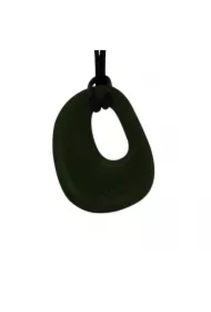 Wisiorek silikonowy gryzak Kamyk, czarny