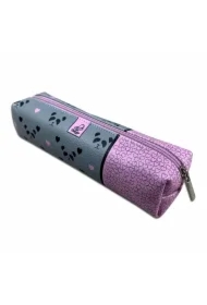 Piórnik szkolny młodzieżowy prostokąt kostka Pandy Serca