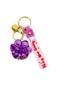 Brelok łapka. Fioletowy
