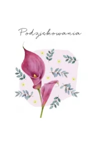 Karnet Swarovski kwadrat CL4519_PO Dziękuję