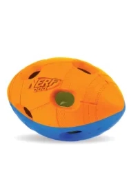 Świecąca piłka footballowa NERF LED, mała, niebieska/pomarańczowa