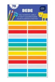 Etykiety samoprzylepne 78 szt Bebe Kids mix