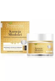 Kuracja Młodości nawilżający krem przeciwzmarszczkowy z ekstraktem ze śluzu ślimaka 40+ na dzień/noc