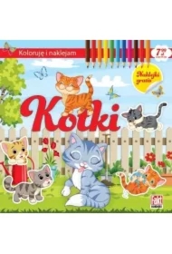 Koloruję i naklejam. Kotki