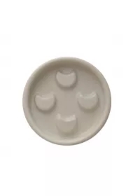 Mydelniczka ceramiczna Lunula szara matowa