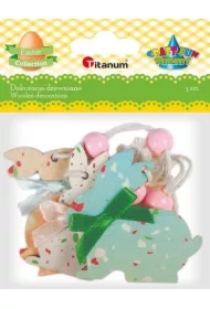 Dekoracje drewniane zawieszki Wielkanoc