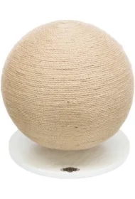 Drapak piłka z podstawą, juta/drewno, 29 x 31 cm