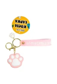 Brelok kocia łapka różowy