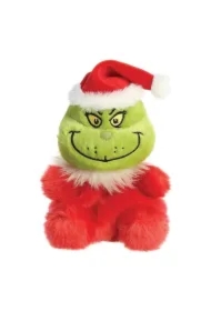 Maskotka Grinch w stroju Świętego Mikołaja