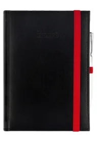 Kalendarz nauczyciela 2025/2026 A5 Nebraska gumka czarny