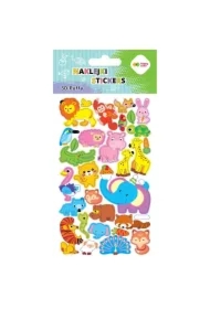 Naklejki 3D Puffy Animals 10x20cm HAPPY COLOR