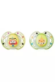 Smoczek uspokajający Fun Style 0-6m Żólty