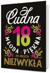 Karnet Urodziny 18 damskie B6-1897