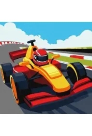 Malowania po numerach - Barwne wyścigi