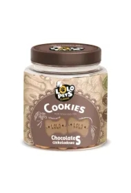 Ciastka dla psa kości S czekoladowe w słoikach