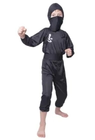 Strój dziecięcy - Czarny ninja - rozmiar L