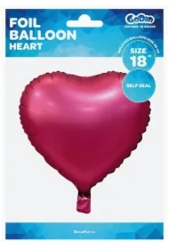 Balon foliowy Serce różowe matowe