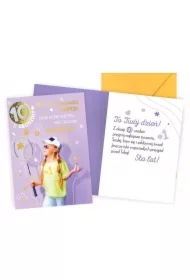 Karnet Urodziny 10 dziewczynka