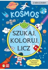 Szukaj, koloruj i licz. Kosmos