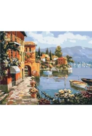 Malowanie po numerach - Przytulne Miasto Nadmorskie