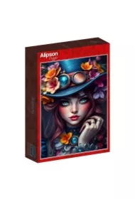 Puzzle 1000 el. Kobieta w kapeluszu