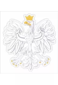 Dekoracje okienne dwustronne Orzeł biały A3