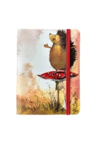 Notatnik z gumką A6 Jeż i muchomor