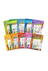 Kolorowanka ze szlaczkiem - zestaw 10 szt