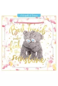 Kartka holograficzna 3D Best Friends