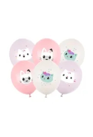 Balony Koci Domek Gabi 30cm 6 szt
