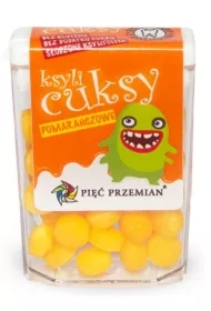 Cukierki z ksylitolu ksylicuksy o smaku pomarańczowym bezglutenowe