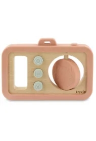 Drewniany silikonowy aparat dla niemowląt