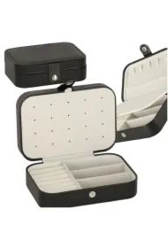 Szkatułka pudełko na biżuterię organizer czarny