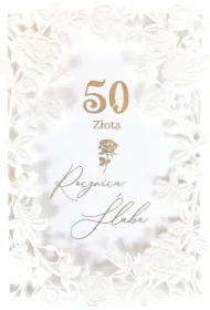 Karnet Rocznica Ślubu 50