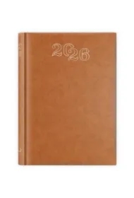 Kalendarz 2026 A5 dzienny standard brązowy