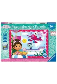 Puzzle dla dzieci 100 el. 2D Koci Domek Gabi