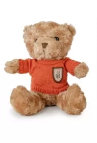 Miś kudłaty 22cm w sweterku pomarańczowy
