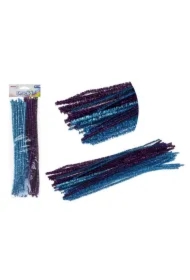 Druciki kreatywne metalik fiolet + niebieski