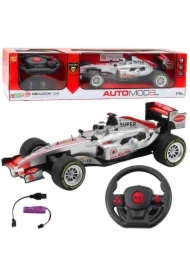 Wyścigówka RC z dźwiękiem 1:12 srebrna