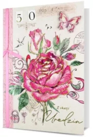 Karnet B6 Urodziny (wymienne cyfry)