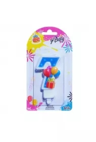 Świeczka urodzinowa "7" z balonikami SF-907-7